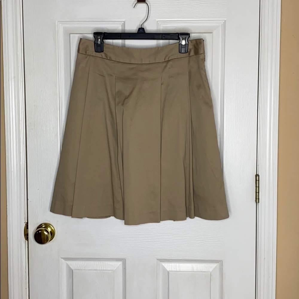 Merona khaki A-line skirt